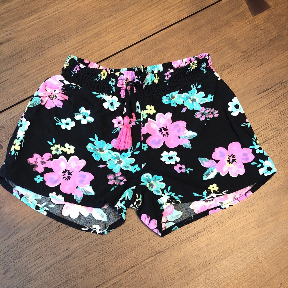 Justice Floral Girls Dress Shorts Size 6/7